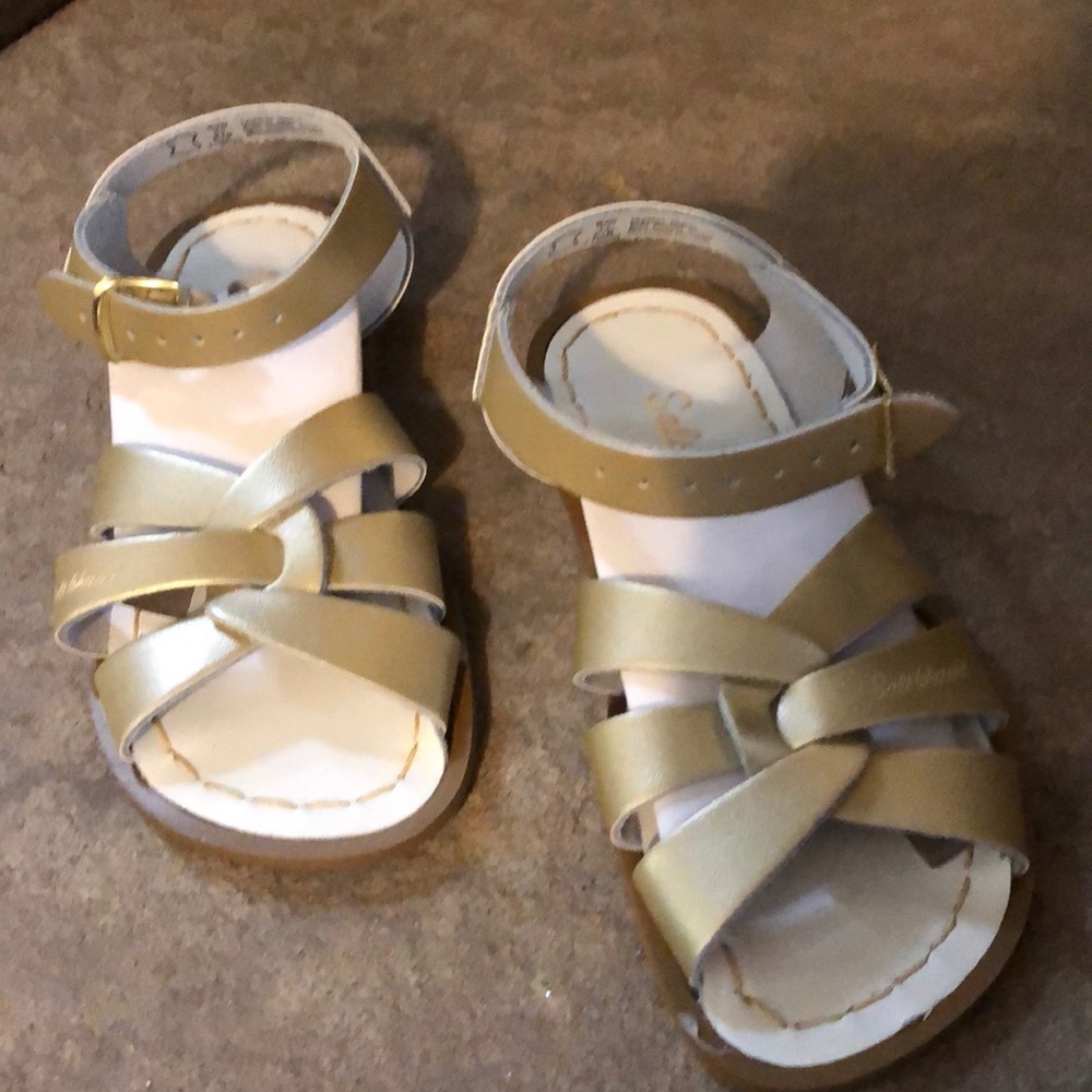 Never Worn! Gold Sandals